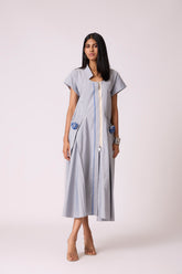 Jen Dress - Slate Blue Grey